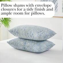 Full/Queen Quilt Bedding Set, Microfiber Quilts Queen Size, Coverlet, Stain & Pet Hair Resistant Bedding, Full Size Bedspread With 2 Pillow Shams, Bone, 2025 - 39 - 佩斯利優雅藍 - 查看 5