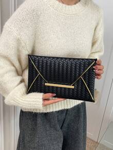 New Luxury Niche Versatile Shoulder Clutch Bag - Black - View 4