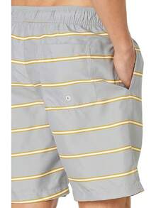 Essentials - Bañador de Secado rápido para Hombre - Gris/Rayas - Ver 11