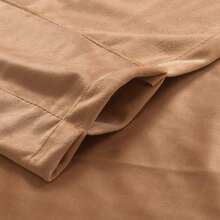 Olive Green Velvet Curtains 2 Panels Set, Block Light Thermal Insulated Rod Pocket Drapes For Bedroom And Living Room (52 X 63 Inch, Olive Green) - Peach - View 8