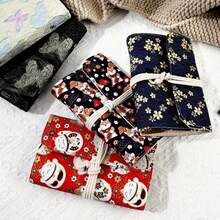 一套环形针收纳整理器，环形针盒，紧凑型环形针盒，带12个PVC拉链袋的环形针架，可存放短款或长款环形针