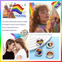 Pride Pins Outfits For Women Lgbtq Pins Gay Bi Ally Rainbow Lapel Pin Rainbow Flag Brooch Decoration For Clothes Bags Accessories{Inchcolor_nameinch:InchD1-4pcsinch} - D1-4件 - 查看 4