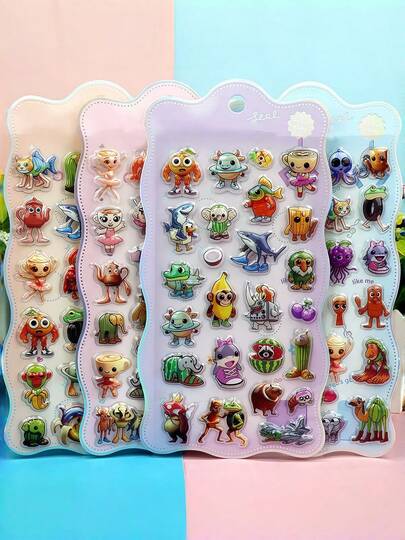 Brainrot Tung Tung Tung Sahur Cartoon 3D Embossed Stickers, Abstract Style, Suitable For Helmet Decorations, Craft Book Making, Car Decorations, Party Decorations, Scrapbooking, Laptops, Luggage, Guitars, Water Bottles, Phone Cases, And Fashion Decorations.