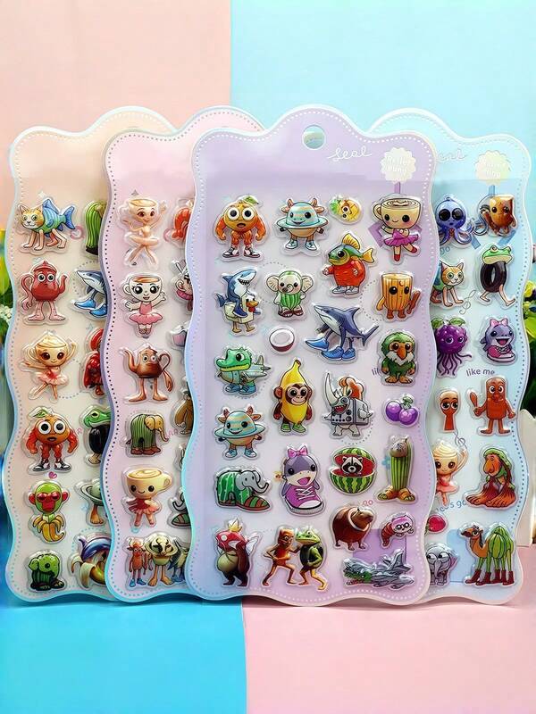 Brainrot Tung Tung Tung Sahur Cartoon 3D Embossed Stickers, Abstract Style, Suitable For Helmet Decorations, Craft Book Making, Car Decorations, Party Decorations, Scrapbooking, Laptops, Luggage, Guitars, Water Bottles, Phone Cases, And Fashion Decorations.