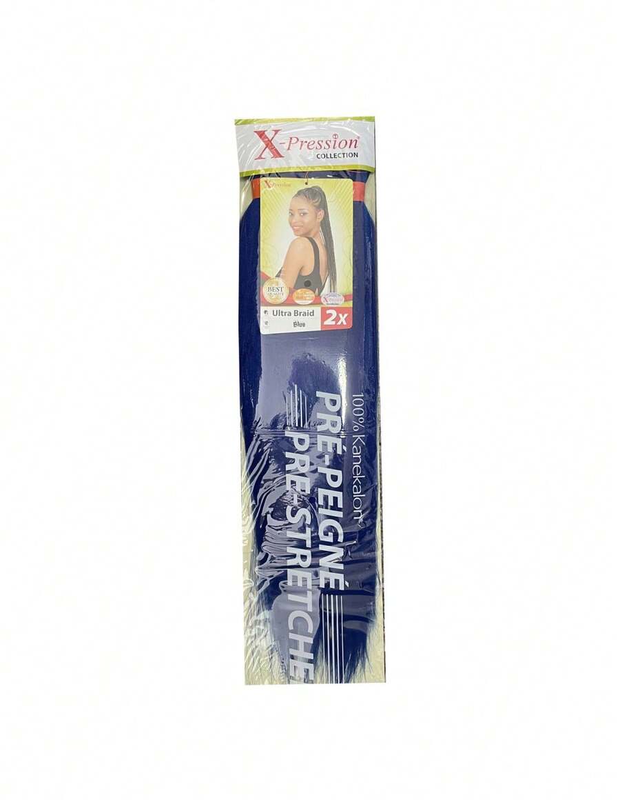 X Pression Pre Peigne Blue 1x2, x-pression Extensión De Cabello Sintético. ¡envío En 24/48hs! - Multicolor - Ver 1