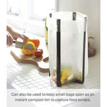 YAMAZAKI Home 6785 Kitchen Multi  StandMultifunctional Plastic Bag Holder One Size Black - Black - View 3