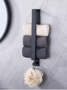 Bathroom Towel Storage Rack - A Thickly Designed Towel Holder For The Bathroom, Of High Quality. It Can Be Placed Horizontally Or Vertically, And Is A Very Practical Towel Storage Rack. 1 Piece. - Multicolor - View 9