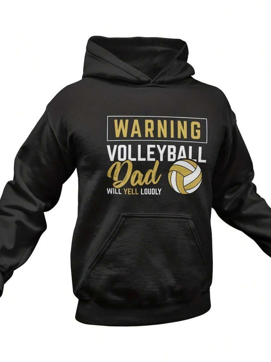 Volleyball Dad Hoodie Funny Volleyball Dad Father's Day Gift Idea Volleyball Daddy Sweatshirt Cute Volleyball Father Sweater Gifts - 款式8 - 查看 1