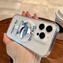 Funda para teléfono "Dientes Pequeños, Sonrisas Grandes" compatible con teléfonos ,  17,  16 Pro Max,  15 Pro Max,  13 y  12. Fabricada en TPU, ofrece protección contra golpes y caídas. Un regalo ideal para familiares, amigos, parejas y para Halloween. - transparente - Ver 4