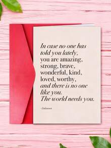 1/10 Pcs Fun Text Greeting Cards With Envelopes, Including Guest Message Cards, Birthday Greeting Cards & Appreciation Banquet Greeting Cards - Multicolor - View 1