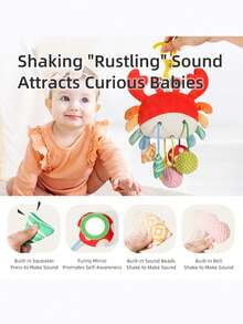 Mainan Bayi, Mainan Kerincingan Boneka untuk Bayi, Dekorasi Gantung untuk Ranjang Bayi/Kereta Dorong, Cocok untuk Bayi Laki-laki dan Perempuan Usia 0-6-12 Bulan - MultiWarna - View 12