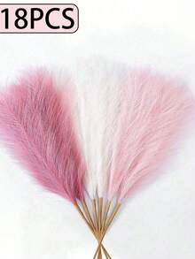 24/12/6 buc flori artificiale din iarbă de pampas în stil boem, pene artificiale 3D pentru umplerea vazelor, decor modern pentru casă, perfect pentru aranjamente de nuntă, 1/3/18 buc, accente artistice naturale pentru spații interioare și exterioare, plastic, nu necesită alimentare, potrivit pentru mai multe tipuri de camere, afișare pe masă, Crăciun, decorațiuni de Crăciun, decorațiuni de Crăciun pentru casă - Multicolor - Vizualizare 20