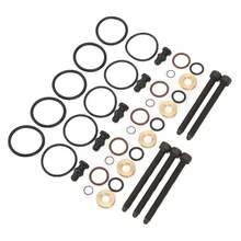 Audi Fuel Injector Seal Repair Kit - 5-Piece Set, Including Bolts, For Reliable Performance.