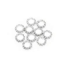 10pcs/Pack Copper Claw Cabochon Settings 8/10/12/14mm Rhinestone Metal Base Tray For Jewelry Making DIY Accessories