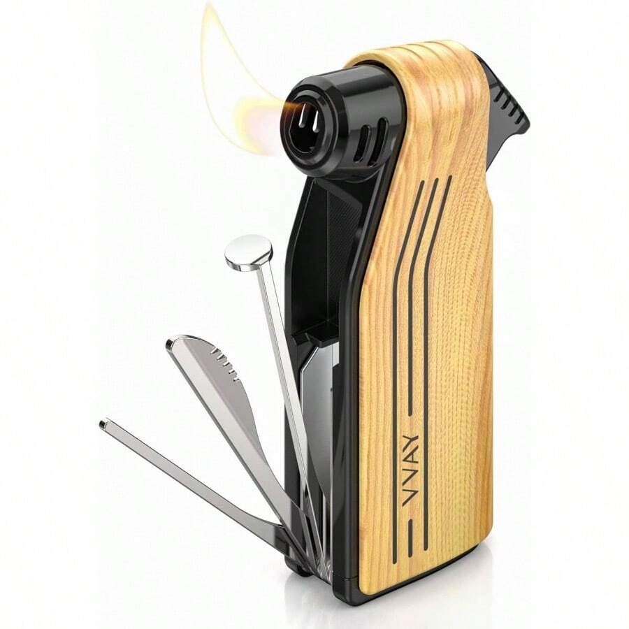 Soft Flame Pipe Lighter With Tools, Sold Without Gas - Modern - View 1