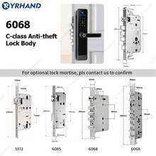 YRHAND Mexico Local Fast cerraduras inteligente para puertas wifi or Ttlock door lock Home - H01pro 6070adjust - Ver 8
