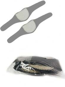 2个磁性颈部加热垫，配有可调节透气条，用于放松肌肉，电气石和磁性材料填充，自发热系统，中号颈部支撑和护理，家用磁疗放松，舒适保暖