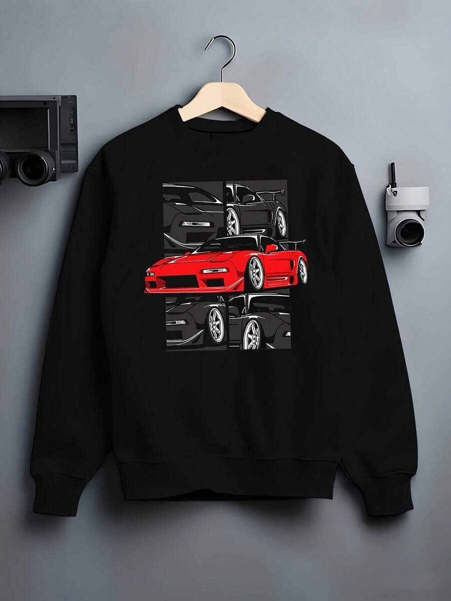 NSX Red Garage Stance R JDM T-Shirt Sweatshirt Black Uni Hoodie Jumper,Christmas Thanksgiving New Year Birthday Hoodie Gifts For Mom Dad Men Women Friends, Black Soft Fabric - 款式29 - 查看 1
