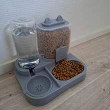 1 Set 2-In-1 Cat Feeding & Drinking Station, Cat Food & Water Bowls - Detachable & Washable Feeding & Drinking Station, Suitable For Kittens, No Electricity Needed, Easy To Clean - Multicolor - View 6