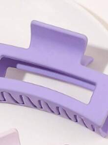 1 件/4 件卡其色方形发夹，8.5 厘米爪夹发夹发夹发夹发夹发夹接发夹，学校用品，学院秋冬发饰，适合女士度假装扮 - 彩色 - 查看 7