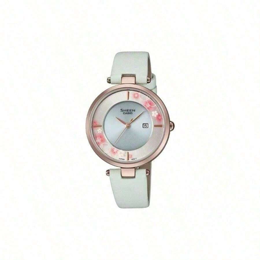 Casio Petal Women's Watch, 3D Layered Ultra-Thin Dial Suitable For Women's Gifts, SHS-C110CGL-7AUPFH