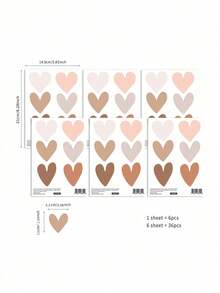 36 件卡哇伊墙贴适用于儿童房儿童房婴儿房墙壁装饰 DIY 艺术贴花可爱女孩男孩卧室墙壁壁画自粘乙烯基墙纸防水可移除，贴纸，墙面装饰，乙烯基贴花用于家居装饰，春季装饰品让您的家焕然一新，拉玛装饰贴纸礼物生日毕业，墙面装饰，贴纸，墙贴，房间装饰，家居装饰，壁纸