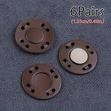 6/12 对磁性缝纫按扣，隐形磁性按扣，适用于口袋、缝纫、工艺品、手提包、服装、DIY 项目 - 彩色 - 查看 20