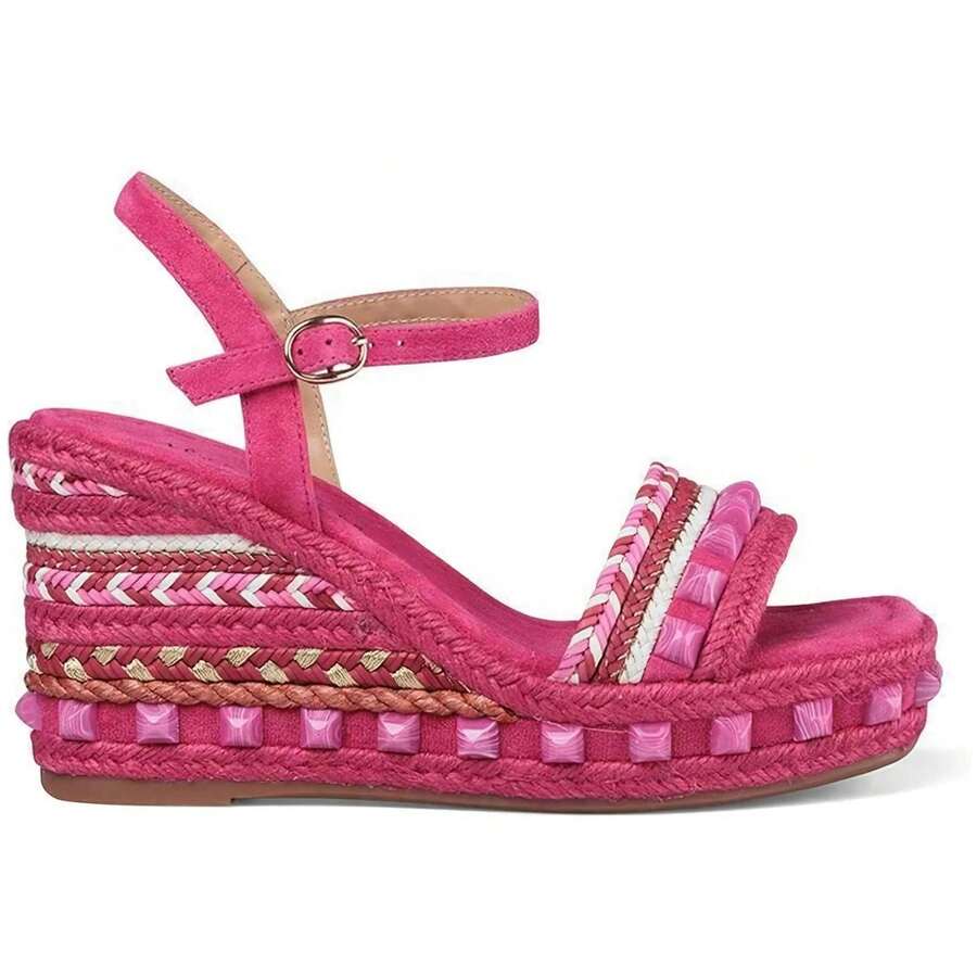 Alma en Pena Women Platforms & Wedge Sandals - Pink - View 1