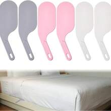 1/4 件装床单整理器，加长型床单整理器，床单整理板，可重复使用床垫提升器，用于床单制作 - 彩色 - 查看 1