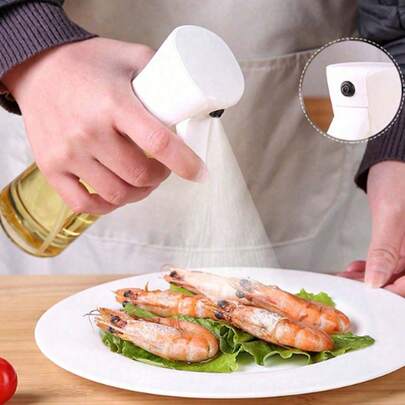 500毫升/300毫升/200毫升泵式喷雾油瓶，家用调味瓶，空气炸锅专用防尘控油瓶，带雾嘴的可灌装喷雾瓶，便携式透明旅行喷雾瓶，适用于烹饪油、植物浇水、美发沙龙、化妆品等。