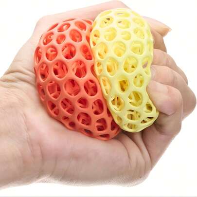 1pc 3D Printed Decompression Balls For Adults, Magic Squeeze Decompression Balls, Non-Porous Surface Slow Rebound Relaxation Balls, Suitable For Yoga, Office, Anxiety & PTSD Relief, Desktop Decoration - Home, Gym, Professional Relaxation Sessions, Physical Relaxation Accessories, High-Quality Construction, Specially Designed For Office Workers, Best Gifts For Family