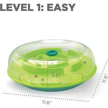 Juego de alimentación lenta Wobble Bowl de Outward Hound Nina Ottosson - Juego interactivo para perros - Dog Smart Composite (Bronceado) - Ver 11