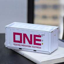 Contenedor de metal mini de 11,5 cm de largo, caja de almacenamiento de estilo industrial retro para oficina, organizador de hogar creativo