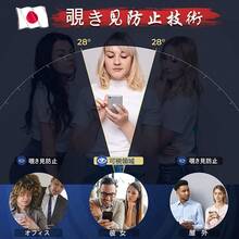 Mostean 対応 iPhone16 16 Pro 16 Plus 16 Pro Max ガ ラスフィルム 覗き見防止 【ガイド枠付き/指紋防止 ケースに干渉しない 】 対応 いPhone16 強化保護フィルム のぞき見防止 硬度10H 耐衝撃 強化保護フィルム - ブラック - チェックする 3