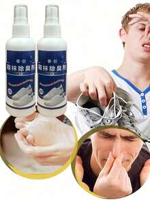 south moon 1/2/3/4pcs Shoe & Sock Deodorizing Spray, Shoe & Sock Cleaner, Super Smelly, The Smellier The Better Effect, Smelly Shoe Cabinet Cleaner, Sweat Odor Eliminator, Keeps Feet Fresh & Dry, Air Freshener (Random Delivery Of New And Old Versions) - Multicolor - View 7