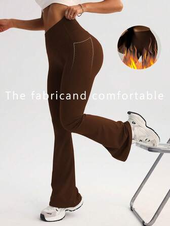 FWH Modest Yet Fashionable Activewear, Relaxed Fit With Full Coverage For All-Day Ease. High-Waisted Silhouette With Gentle Booty-Lift Effect. Leg-Lengthening Flow. Hidden Side Pockets Maintain Sleek Lines. Transitions Seamlessly From Office To Outdoor Activities. Effortless Elegance Yoga Pants