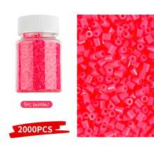 2000 piezas - Juego de cuentas de fusión de 2.6mm, ideal para principiantes y aficionados de las artes y manualidades, joyería de cuentas creativa, material duradero, suministros de cuentas, diseñadores creativos, regalo perfecto para Halloween, Navidad, días festivos