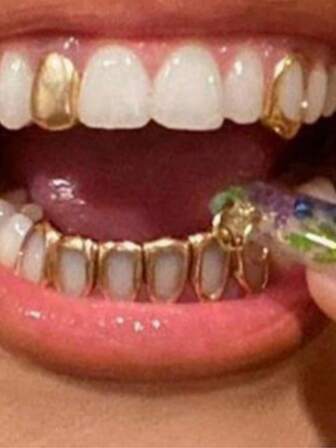 1pc Exaggerated Hiphop American Street Fashion Tooth Jewelry Accessory