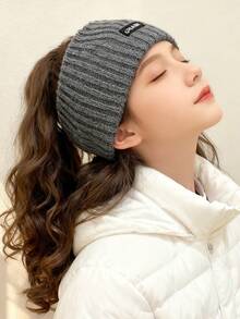 Christmas Reindeer Knit Scarf For Girls, Autumn/Winter, Korean Style, Versatile, Thick, Warm, Neck Protector, Wool Scarf