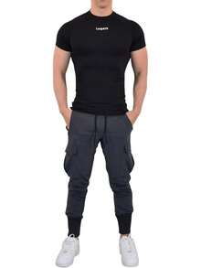 JOHN LEOPARD - Tactical Cargo Jogger Pantalon Cargo para Hombre - Gris Claro - Ver 1
