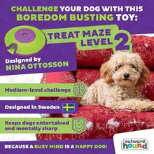 Outward Hound Nina Ottosson Wobble Bowl Dog Game -Interactive Slow Feeder Bowl Dog Game - 糖果迷宮(紫色,綠色) - 查看 2