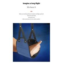 1pc Airplane/High-Speed Rail Footrest Hammock, An Ergonomic Airplane Travel Footrest Hammock That Reduces Pressure On Your Legs, The Perfect Travel Essential To Relax And Soothe Your Feet. - Multicolor - View 3