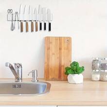 1个磁性刀架，壁挂式磁性刀架带挂钩 - 304不锈钢磁条 - 磁性餐具架 - 厨房餐具悬挂架 - 厨房收纳架 - 304不銹鋼刀架 - 查看 4