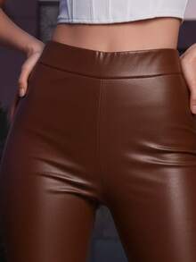 Women Leggings - 咖啡棕 - 查看 5