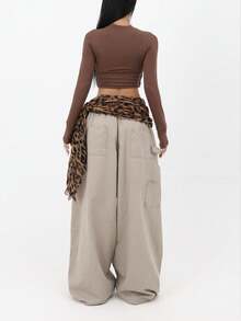 1件爵士舞臀巾/披肩，百搭纯色涤纶（聚酯纤维）豹纹印花 - 彩色 - 查看 7