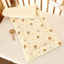 Cozy Baby Stroller Insert Pad, Warm Soft Cushion With Cartoon Patterns - Perfect For Baby's Stroller