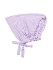1pc Women Modal Solid Color Drawstring Elastic Headscarf Cap Sleep Bonnet - Strappy Bottom Hat - View 33