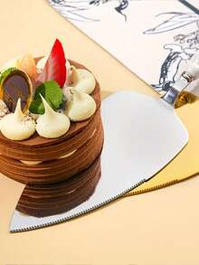 1pc Stainless Steel Cake Shovel, Stainless Steel Wedding Cake Knife Multi-Functional Kitchen Utensils With Imitation Pearlsl Handle Pizza Spatula, Cheese Knife, Dessert Server, Baking Tools, Cake Pizza Cutting Tool Set - Multicolor - View 6