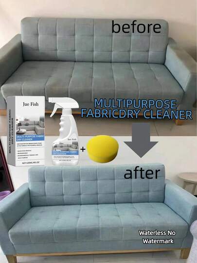4oz Fabric Sofa Cleaner (With Sponge) - A Multi-Purpose Household Fabric Cleaner Suitable For Living Room Sofas. It Effectively Dissolves And Removes Stubborn Stains, Leaving Your Fabric Sofa Looking Brand New. Easy To Use: Simply Spray The Cleaner Directly Onto The Stain, Ensuring Full Coverage. This Multi-Purpose Household Spray Is An Ideal Gift For Friends And Family.