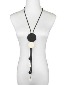 1 chiếc vòng cổ trang sức bằng cao su đen tua rua phong cách Punk dành cho nữ, vòng cổ Gothic đa năng - màu đen - Xem 21